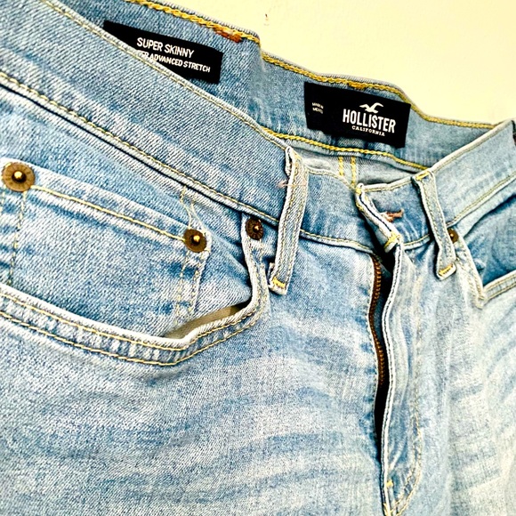 Hollister Other - Blue Light Wash Super Skinny Jeans by HOLLISTER